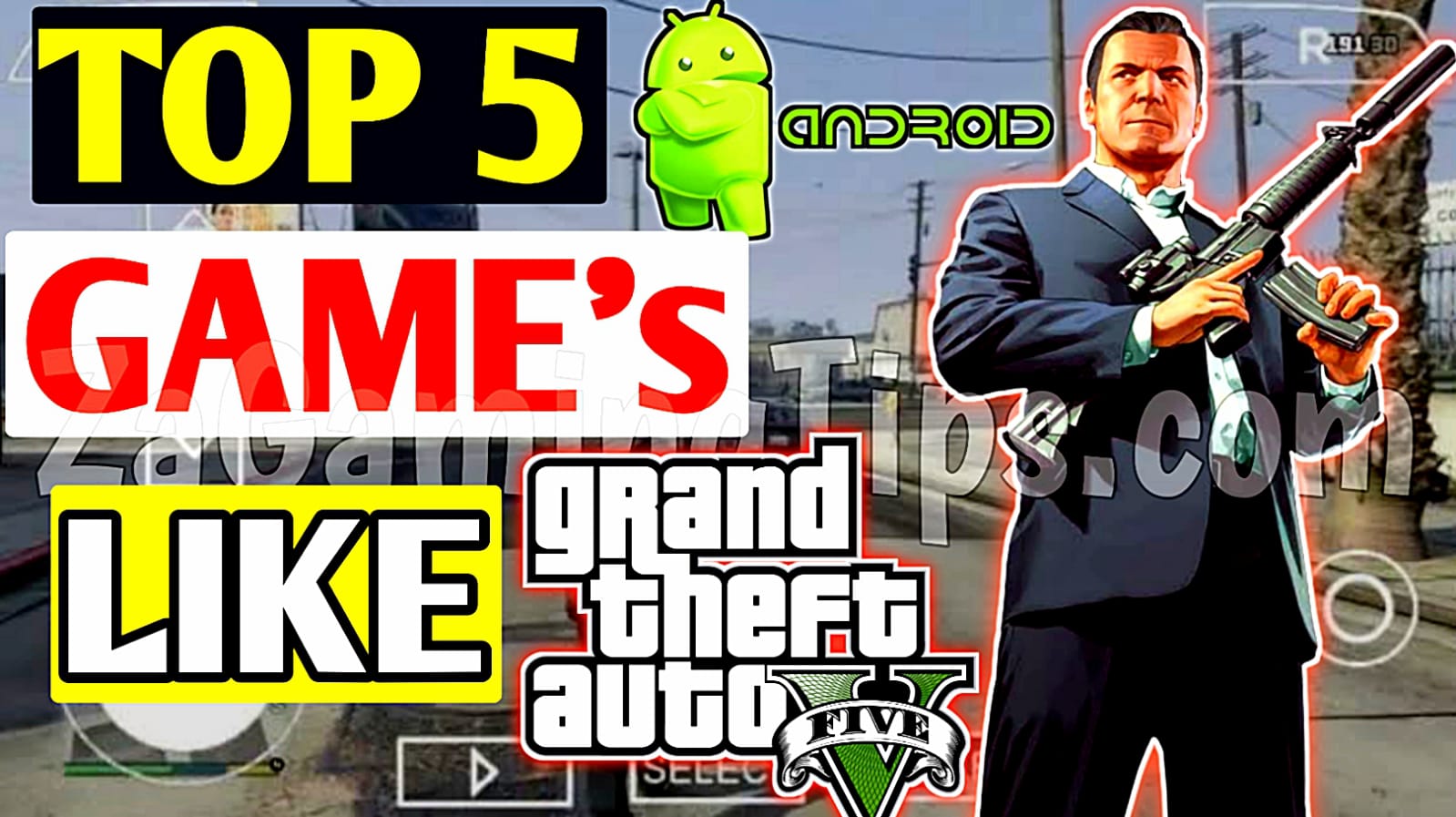 top 5 games like gta 5 available on play store