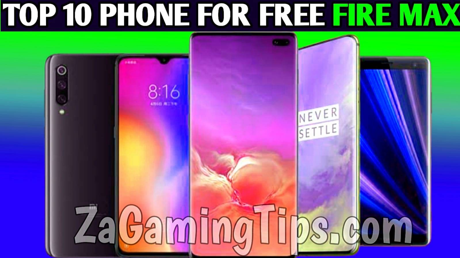 Top 10 Which phone is best for free fire Max