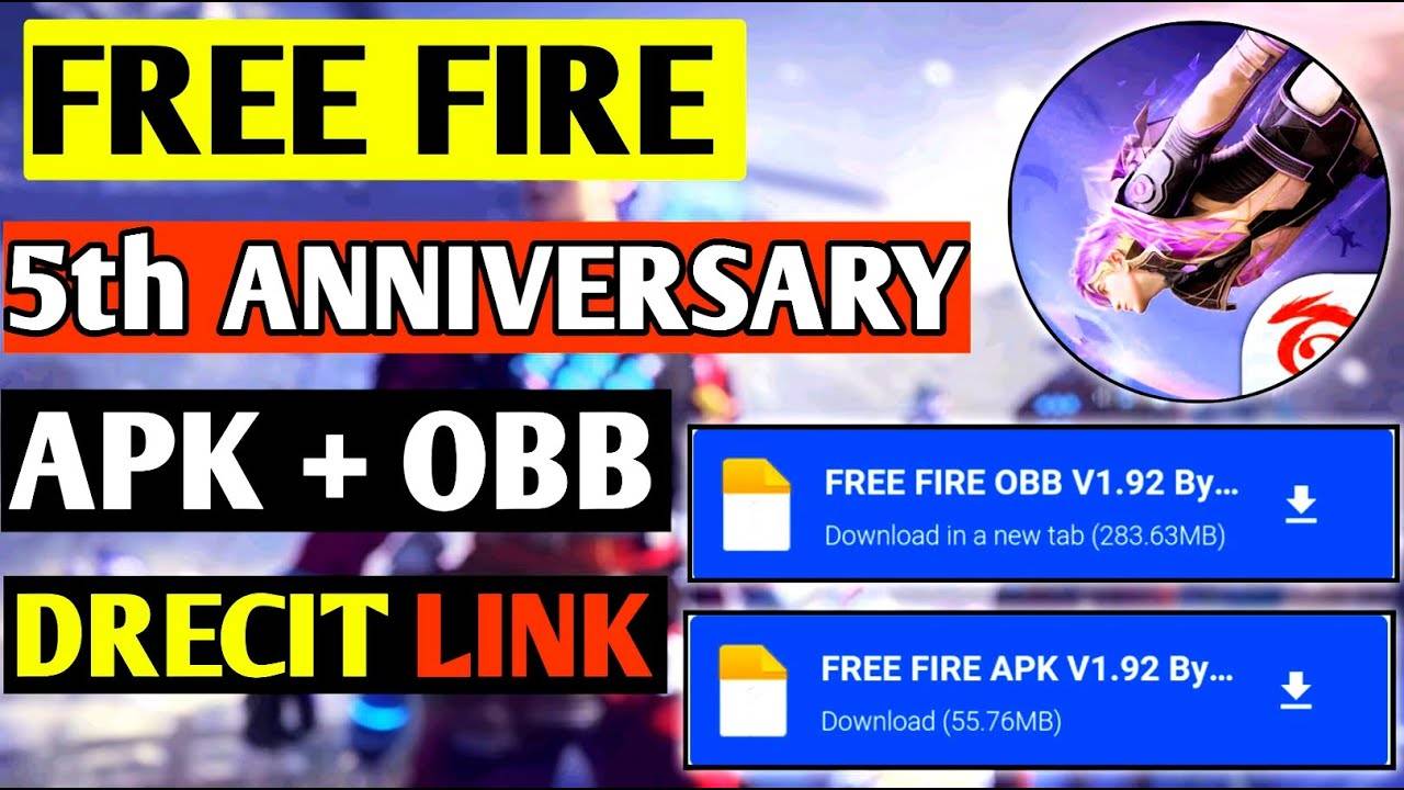 How To Download Free Fire 5th Anianniversary Apk + Obb Link